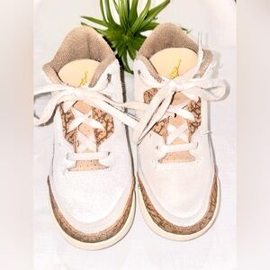 Jordan Kids Sneakers White and Brown